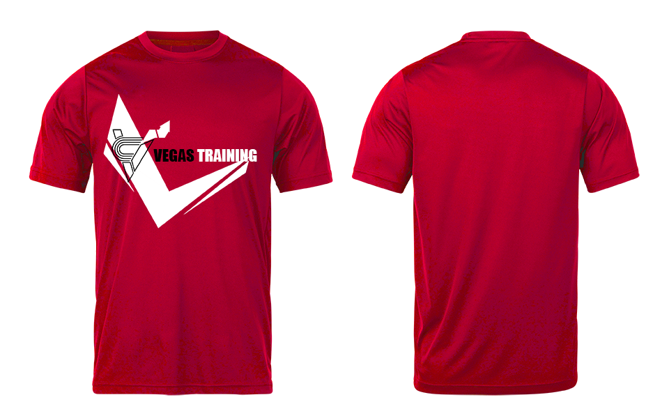 T-shirt Vegas Training rouge